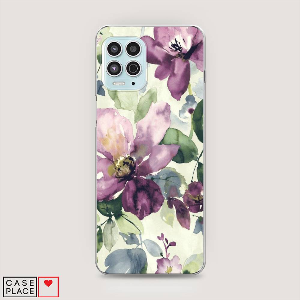 

Чехол Awog на Motorola Moto G100 "Сиреневые цветы-акварель", Разноцветный, 241650-10