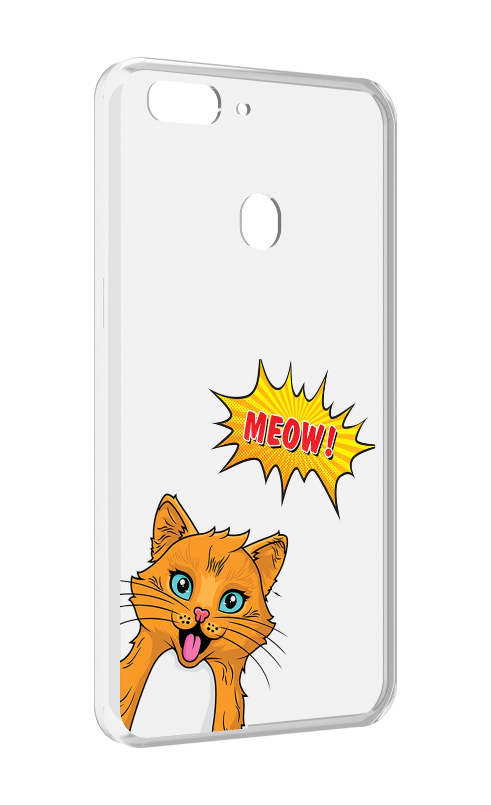 

Чехол MyPads кот-мяу детский для Oppo Realme 2, Прозрачный, Tocco