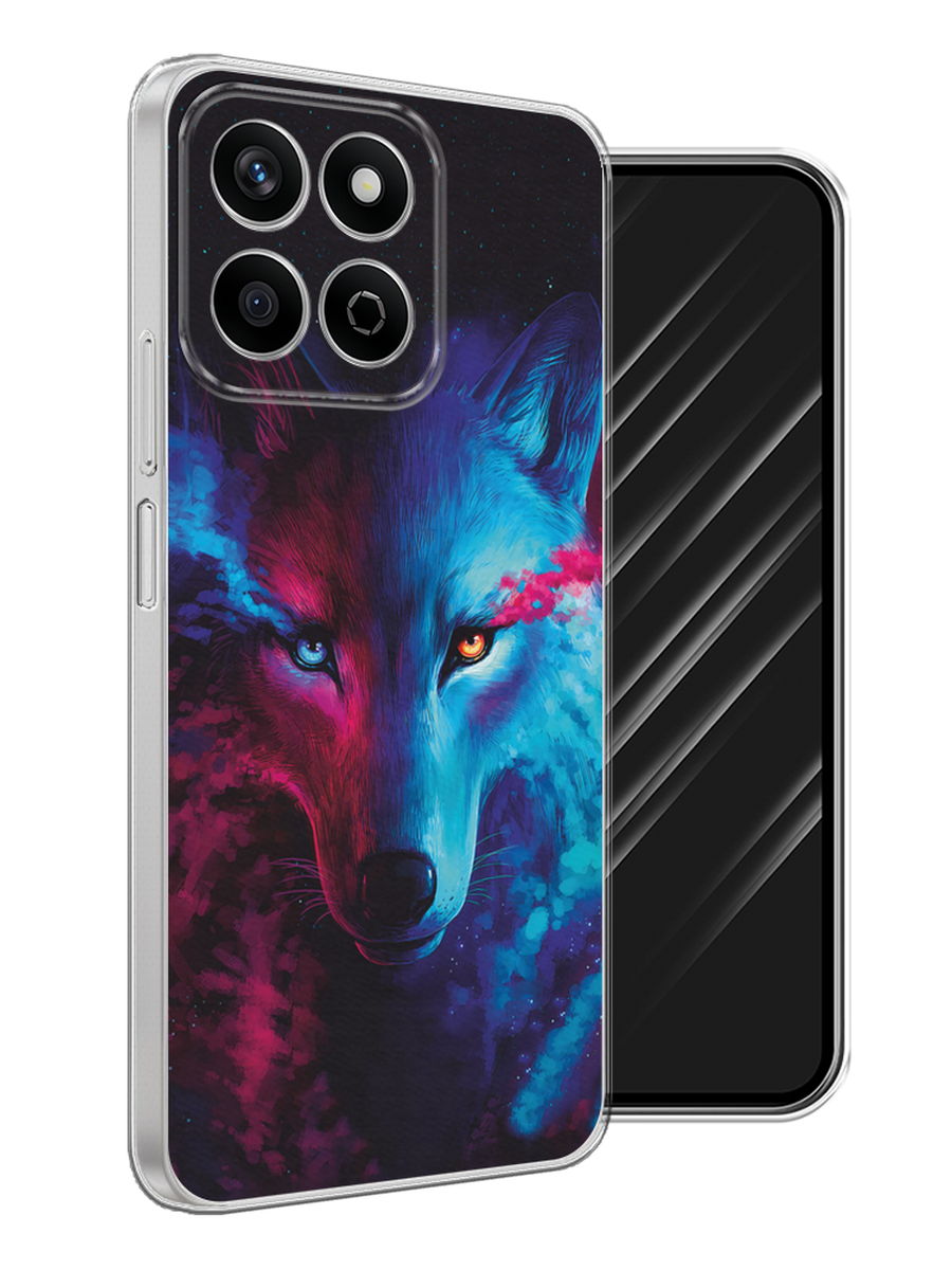 

Чехол Awog на Honor X7c "Волшебный волк", Голубой;розовый, 6125250-1