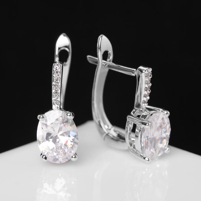 

Серьги из бижутерного сплава Queen Fair со стразами, Классика, восторг, стразы/фианит, со стразами, Классика, восторг