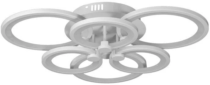 

Люстра с ПДУ 59116/6WT LED 162Вт 3000-6000К диммер белый 65х65х10 см