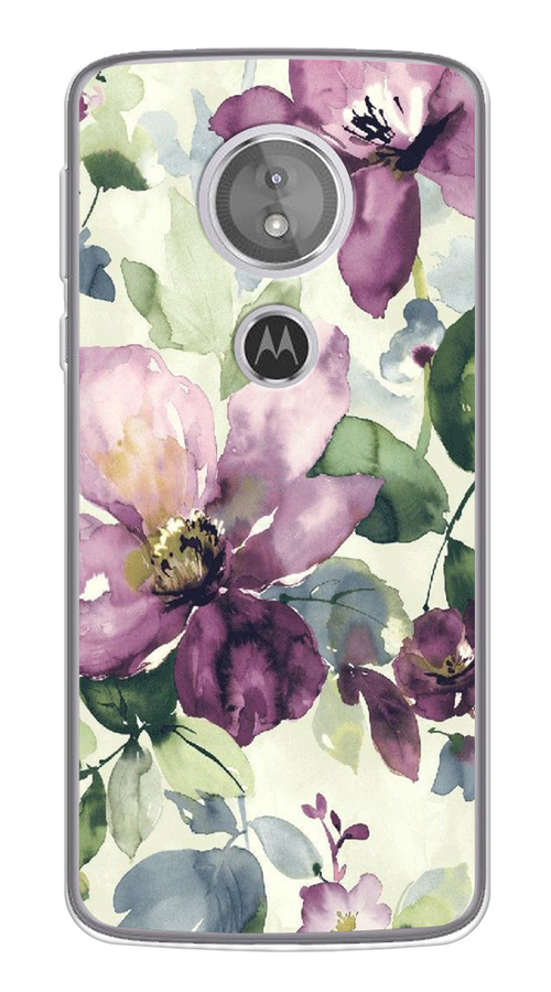 

Чехол Awog на Motorola Moto G6 Play / Моторола Мото G6 Плэй "Сиреневые цветы-акварель", Разноцветный, 240950-10