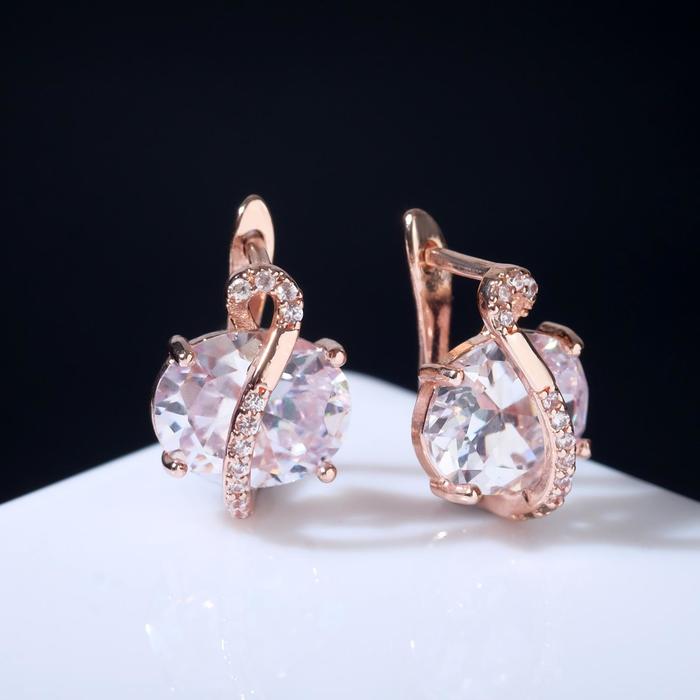 

Серьги из бижутерного сплава Queen Fair со стразами, Магия, бусинка в сплетении, фианит, со стразами, Магия, бусинка в сплетении