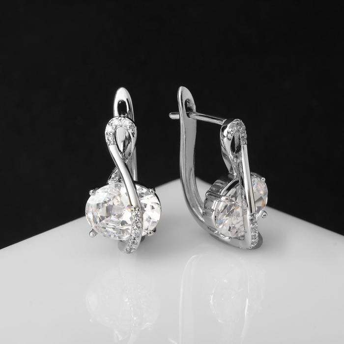

Серьги из бижутерного сплава Queen Fair со стразами, Магия, бусинка в сплетении, фианит, со стразами, Магия, бусинка в сплетении