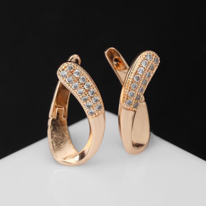 

Серьги из бижутерного сплава Queen Fair со стразами, Магия, завиток, стразы, со стразами, Магия, завиток