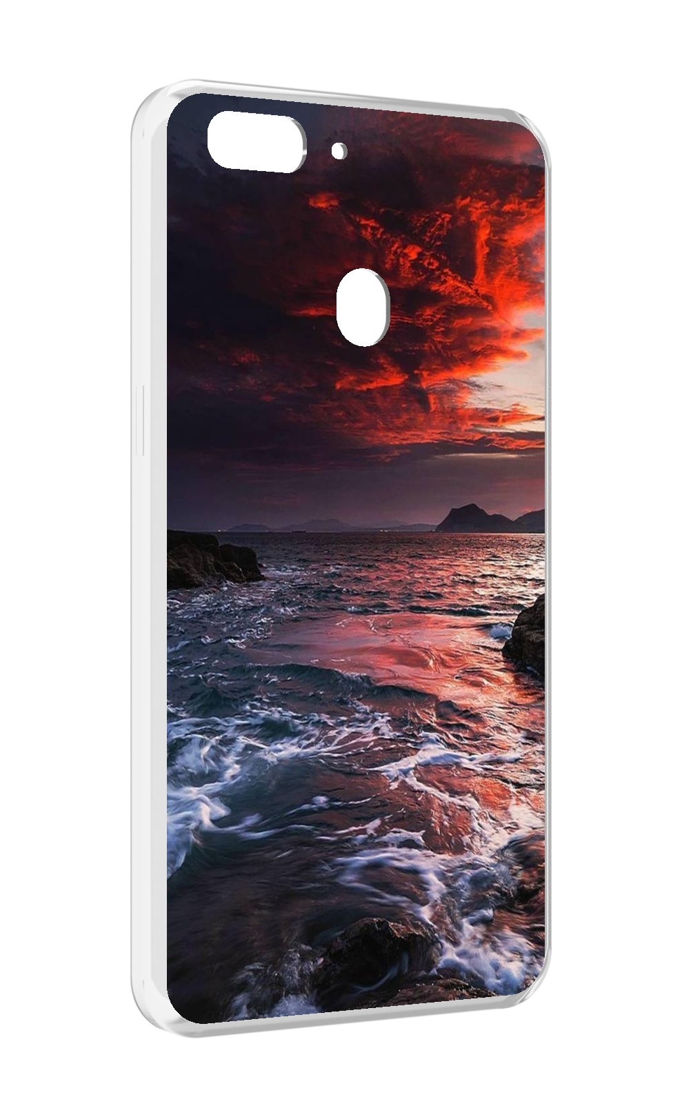 

Чехол MyPads красивый залив для Oppo Realme 2, Прозрачный, Tocco