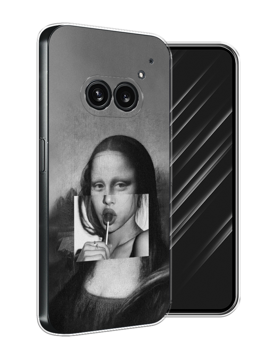 

Чехол Awog на Nothing Phone 2a "Mona Lisa sucking lollipop", Серый, 3300350-1
