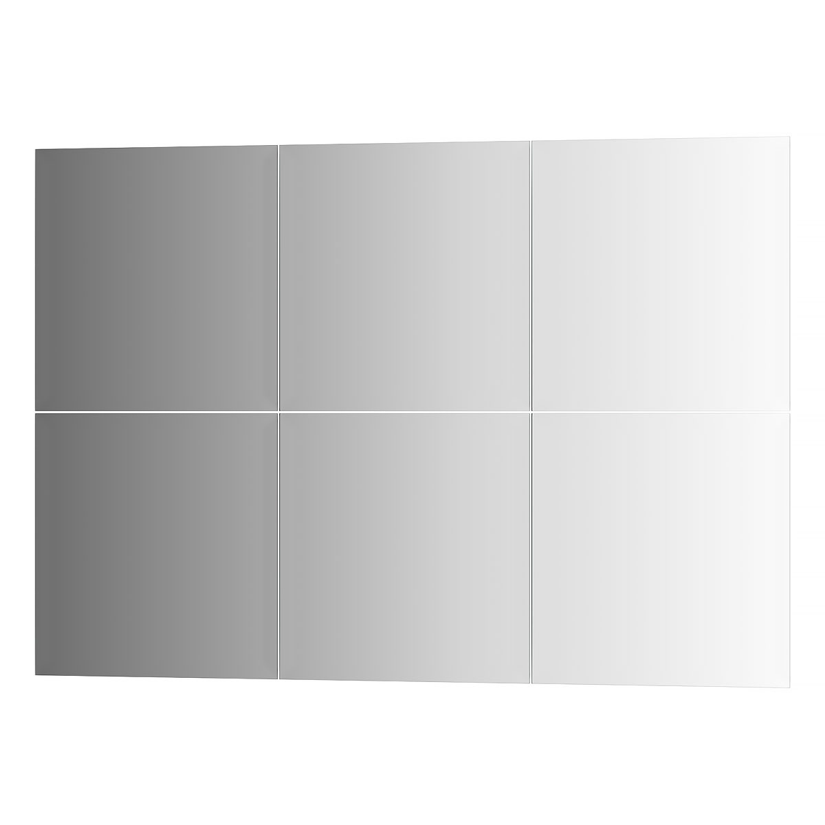 Зеркальная плитка с фацетом 15 mm - 6 шт  Evoform BY 1529 25x25см