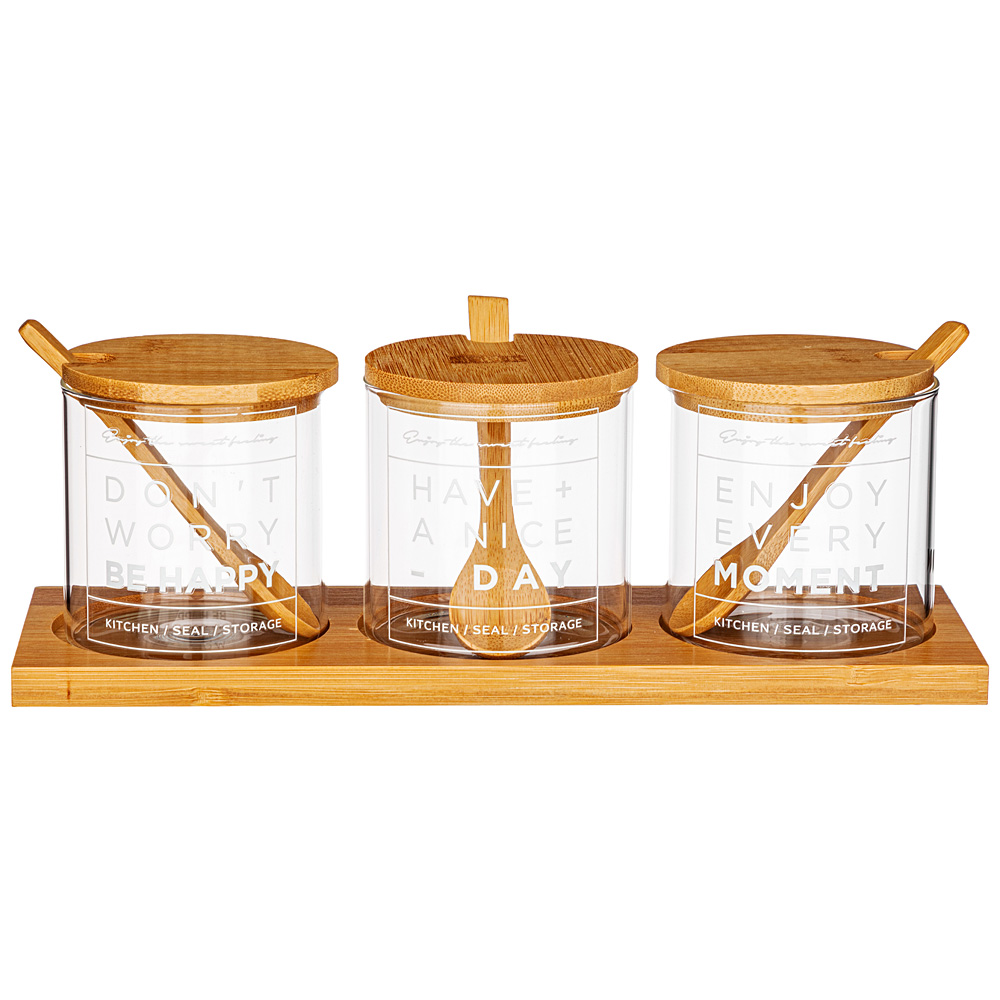 

Набор из 10 предметов Емкости для сыпучих продуктов Agness Native 8х8см 887-157_, Прозрачный