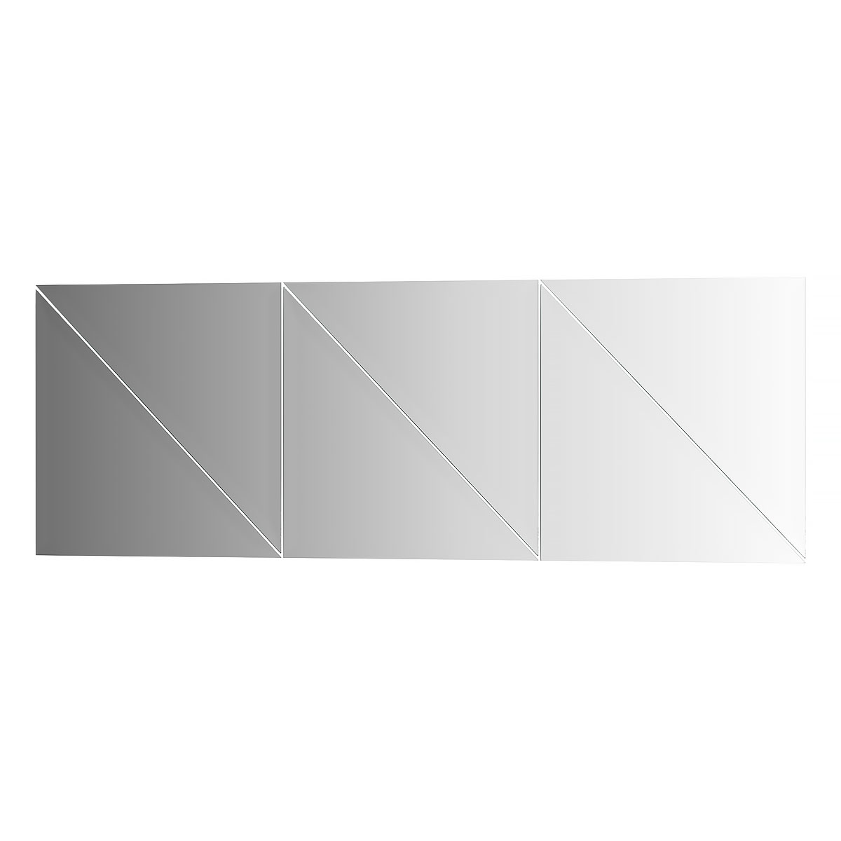 Зеркальная плитка с фацетом 15 mm - 6 шт  Evoform BY 1543 30x30см