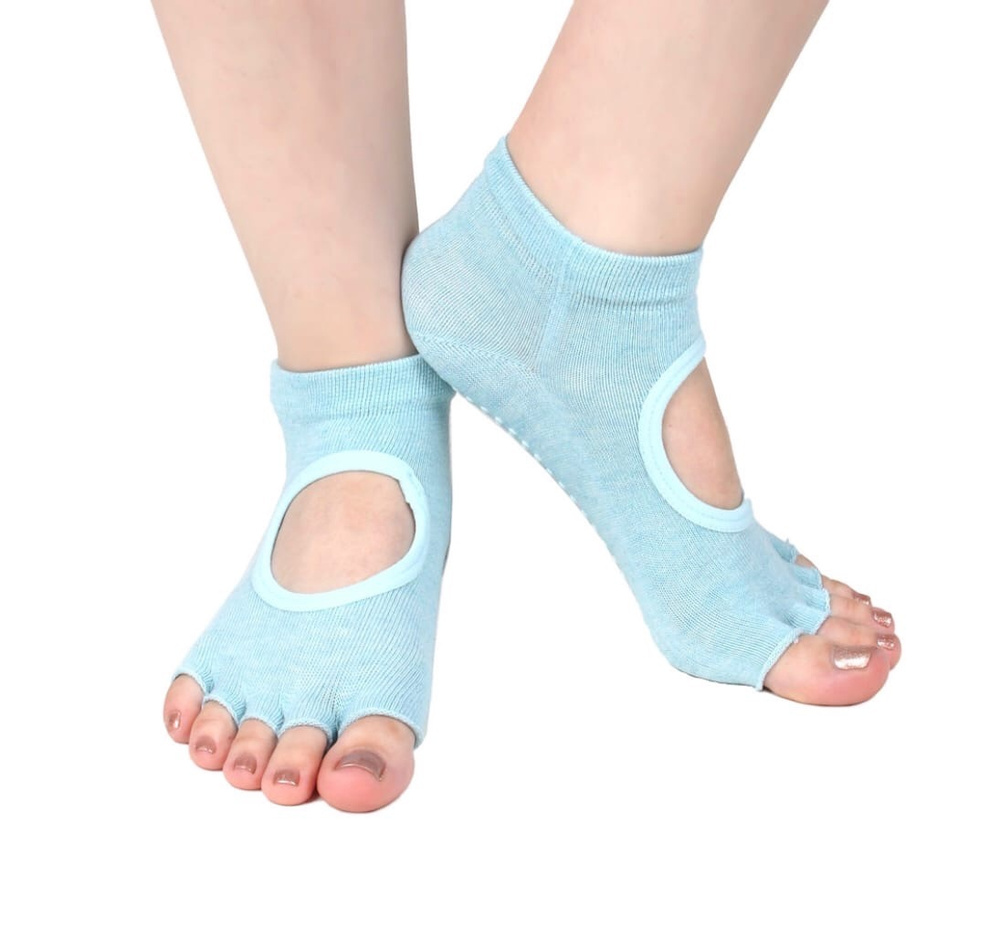 Носки для йоги SilaPro, женские с открытыми пальцами 35-39