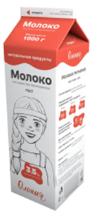 

Молоко 3,5% пастеризованное 1 л Олония БЗМЖ