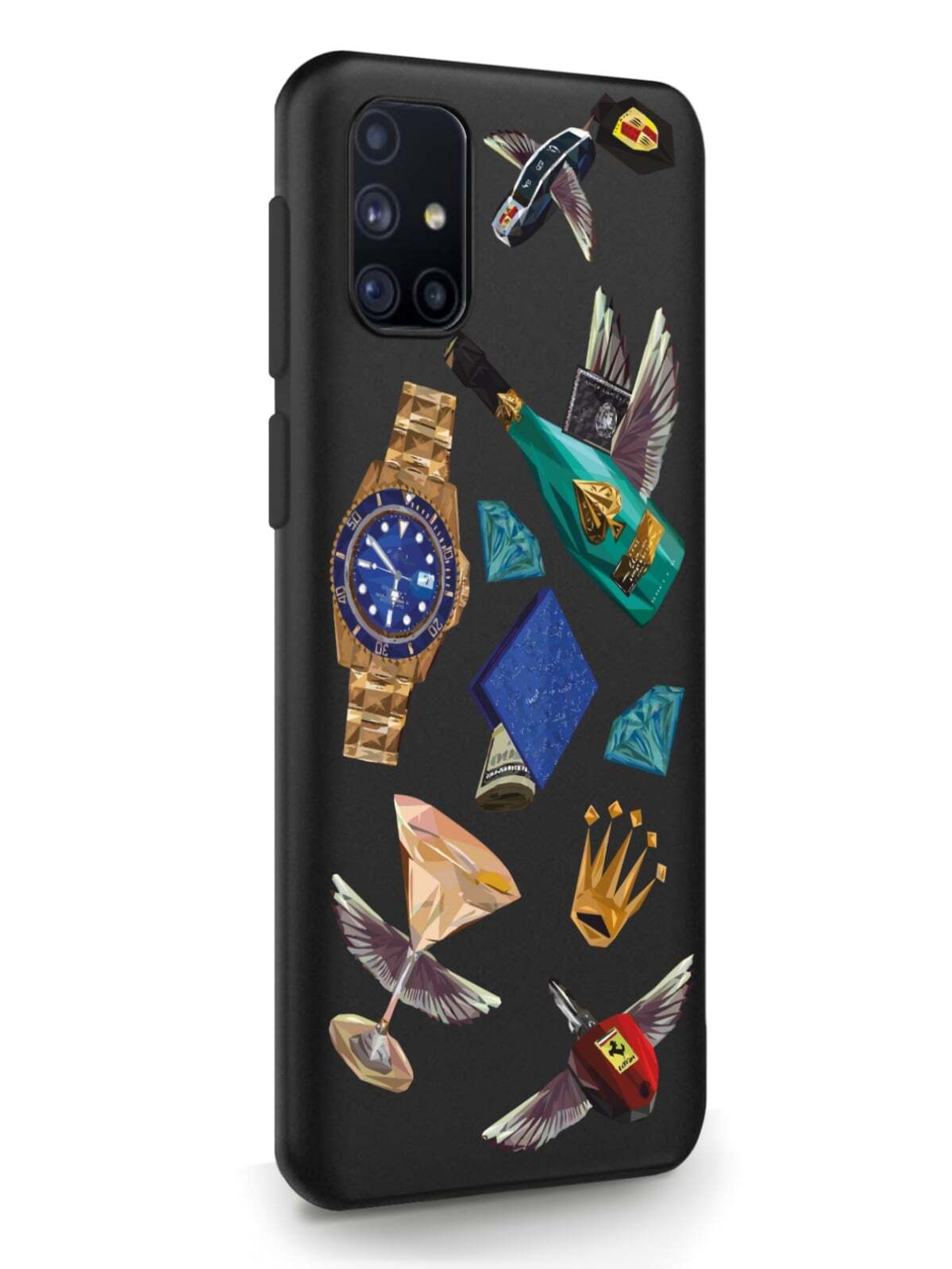 фото Чехол musthavecase для samsung galaxy m31s luxury lifestyle черный