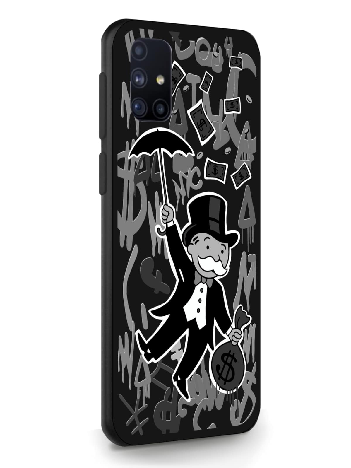 фото Чехол musthavecase для samsung galaxy m31s monopoly black edition черный