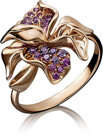 

Кольцо из красного золота с гранатом р. 20 PLATINA jewelry 01-5108-00-257-1110-57, 01-5108-00-257-1110-57