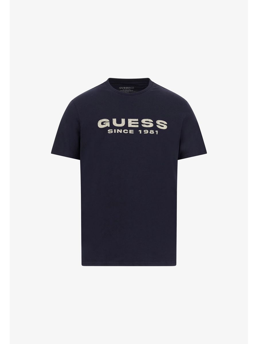 

Футболка мужская Guess GU122O1A4 синяя M, Синий, GU122O1A4