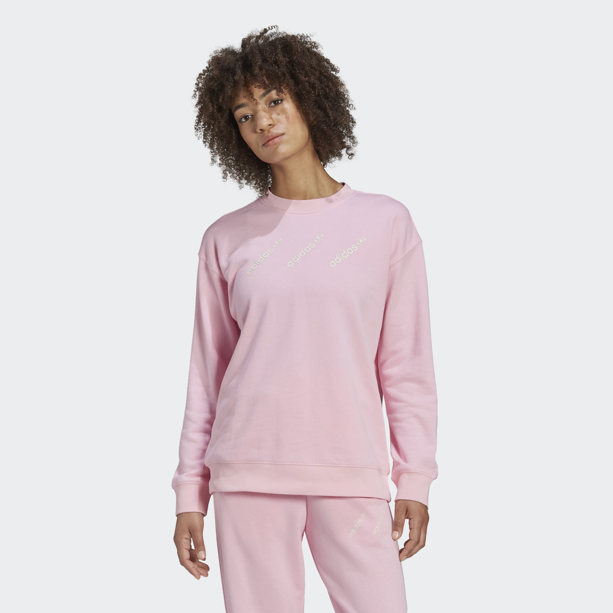 

Свитшот женский Adidas HM4869 розовый 44, HM4869