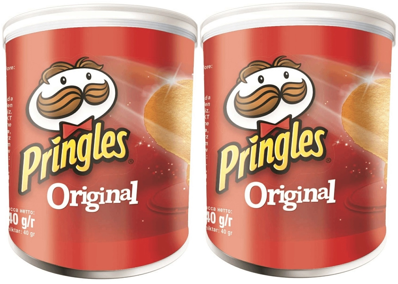 

Чипсы Pringles Original, Принглс Оригинал 40 г. х 2 шт, Великобритания