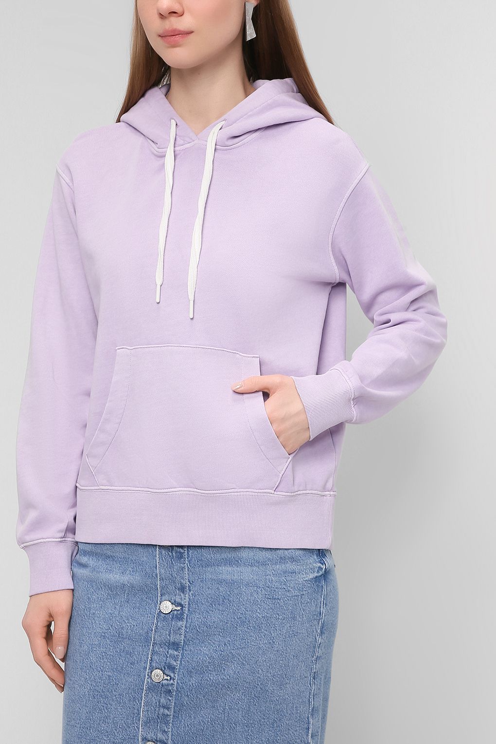 

Худи женское Esprit 012EE1J309 фиолетовое M, Фиолетовый, 012EE1J309