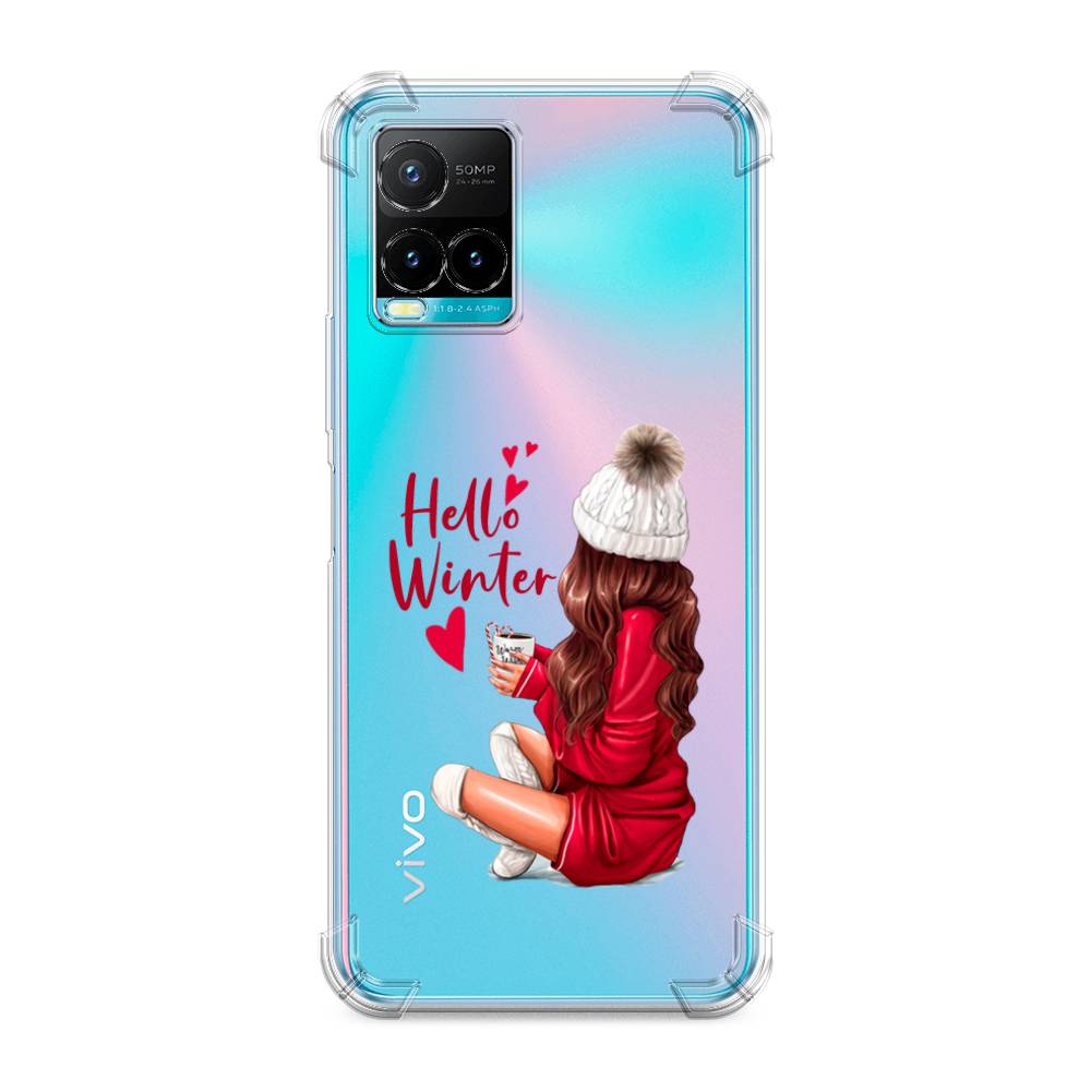 

Чехол Awog на Vivo Y33s/Y21 "Hello winter", Разноцветный