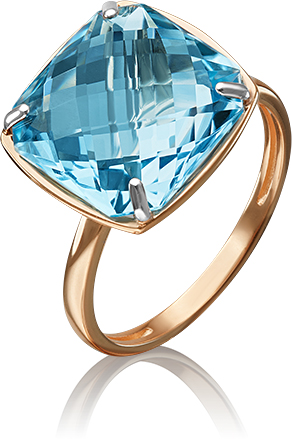 

Кольцо из красного золота с топазом р. 19 PLATINA jewelry 01-5313-00-201-1110-46, 01-5313-00-201-1110-46