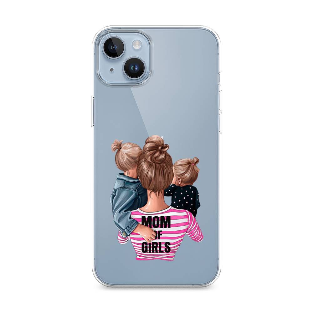 

Чехол Awog на Apple iPhone 14 Plus / Айфон 14 Плюс "Mom of Girls", Разноцветный, 15350-6