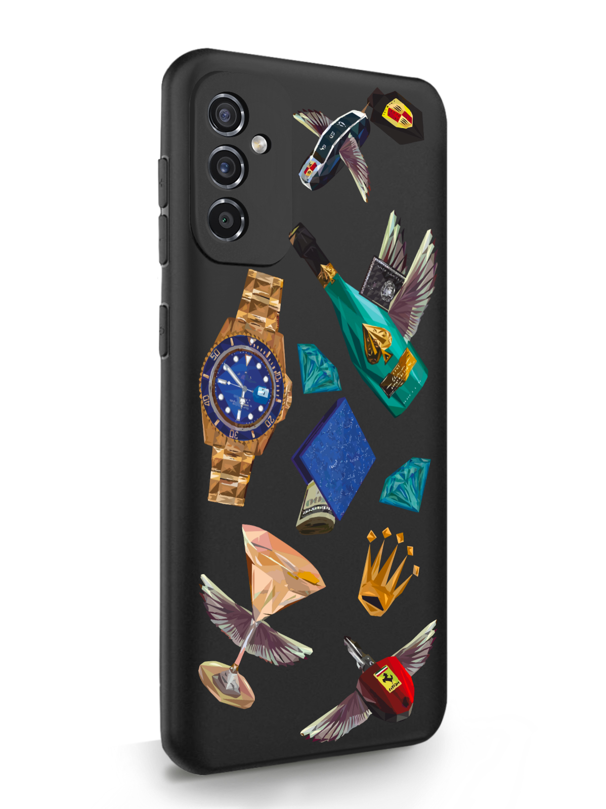 фото Чехол musthavecase samsung galaxy m52 luxury lifestyle черный