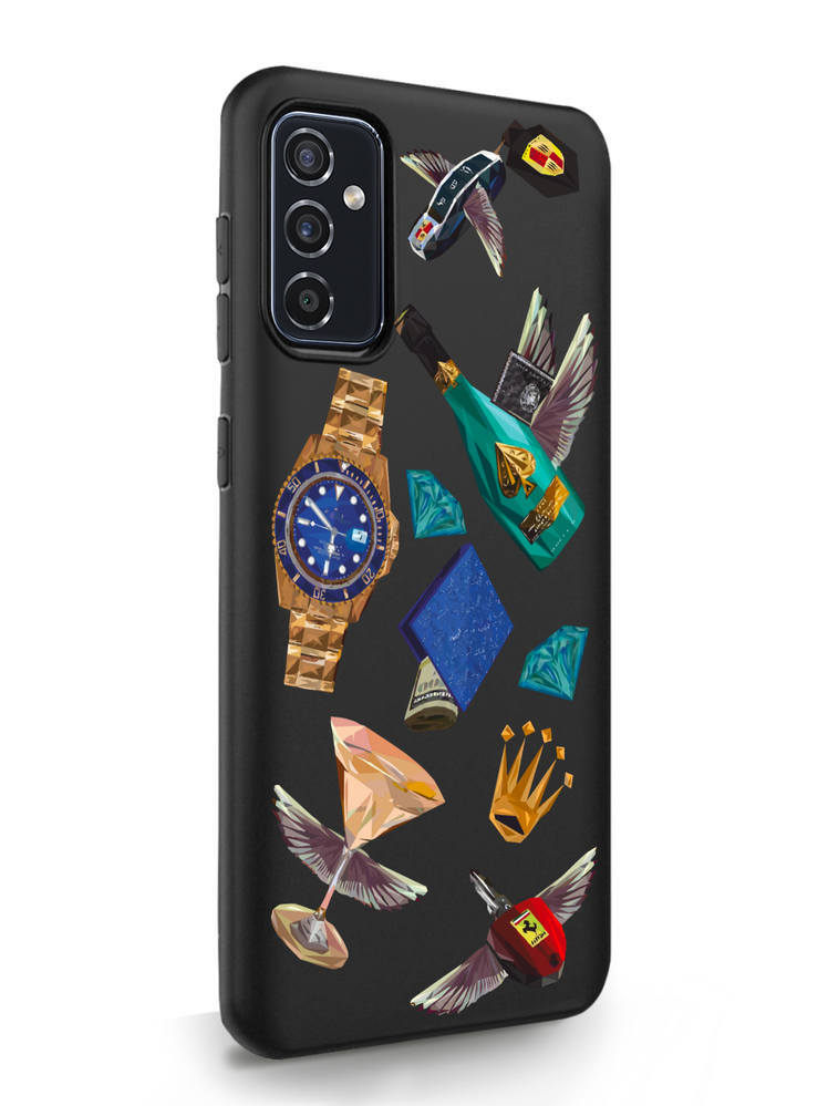 фото Чехол musthavecase samsung galaxy m52 luxury lifestyle черный