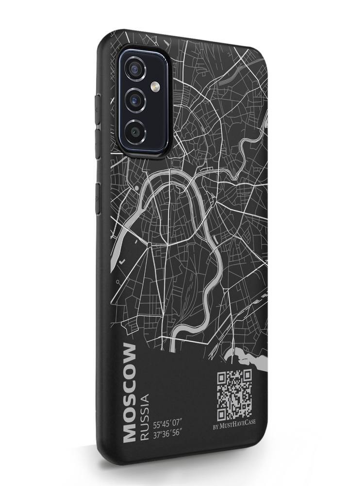 

Чехол MustHaveCase Samsung Galaxy M52 Карта Москвы черный, Samsung Galaxy M52 Карта Москвы