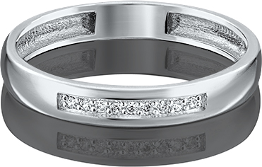 

Кольцо обручальное из золота с фианитом р. 21 PLATINA jewelry 01-1743-00-401-1120-03, 01-1743-00-401-1120-03