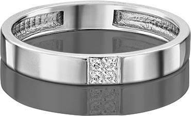 

Кольцо обручальное из золота с фианитом р. 21 PLATINA jewelry 01-1762-00-401-1120-03, 01-1762-00-401-1120-03