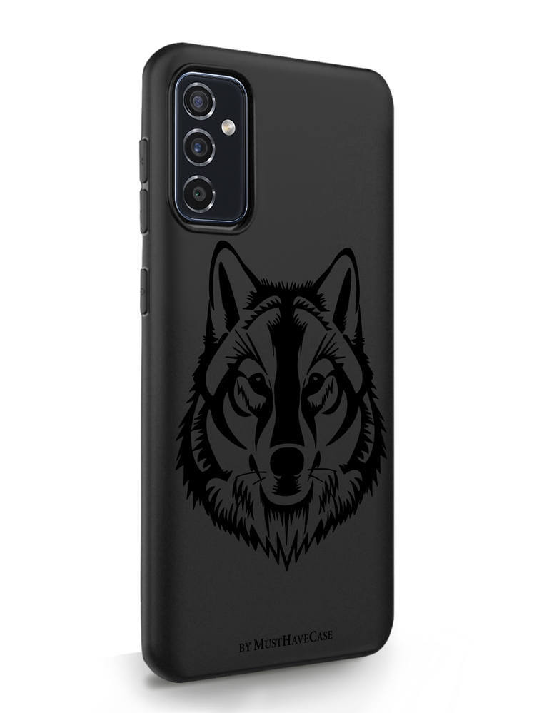 

Чехол MustHaveCase Samsung Galaxy M52 Волк черный, Samsung Galaxy M52 Волк