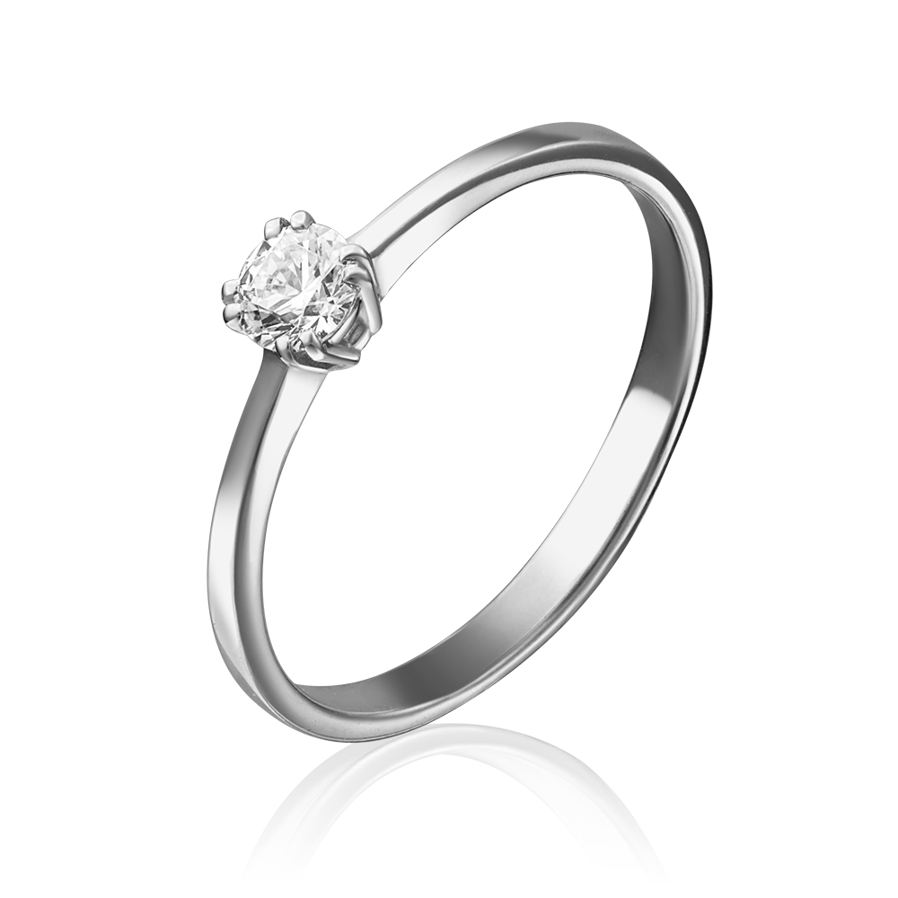

Кольцо помолвочное из белого золота р. , PLATINA jewelry 01-3083-00-501-1120-38, фианит, 01-3083-00-501-1120-38
