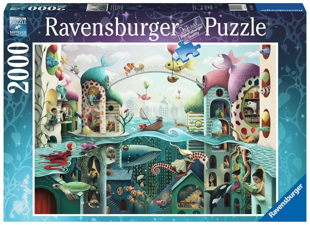 

Пазл Ravensburger 2000 Если бы рыбы могли ходить, арт. 16823