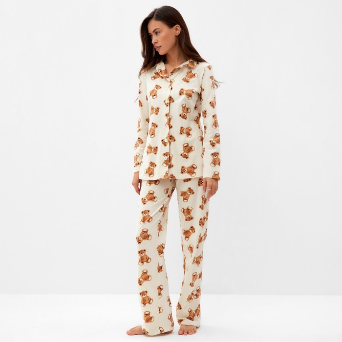 

Пижама женская KAFTAN П00000560 бежевая 44-46, Бежевый, П00000560