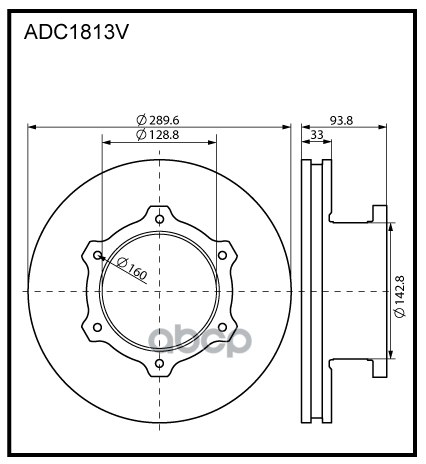 

Диск Тормозной ALLIED NIPPON ADC1813V