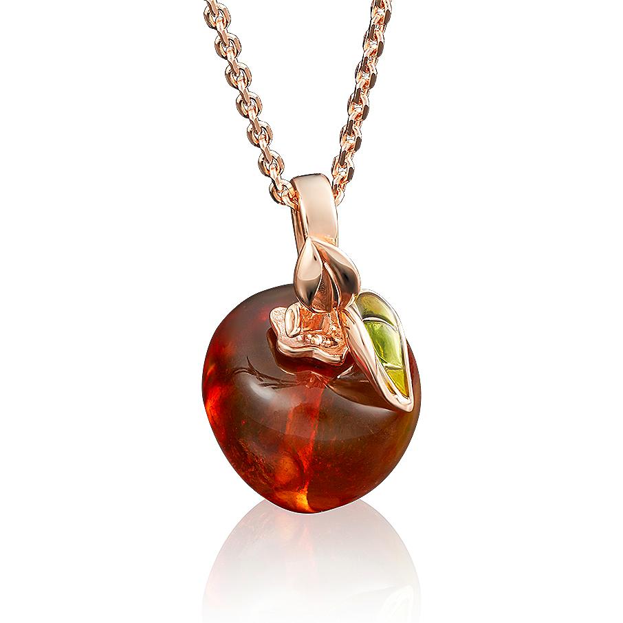 

Кулон из красного золота PLATINA jewelry 03-2630-00-271-1110-46, янтарь, 03-2630-00-271-1110-46