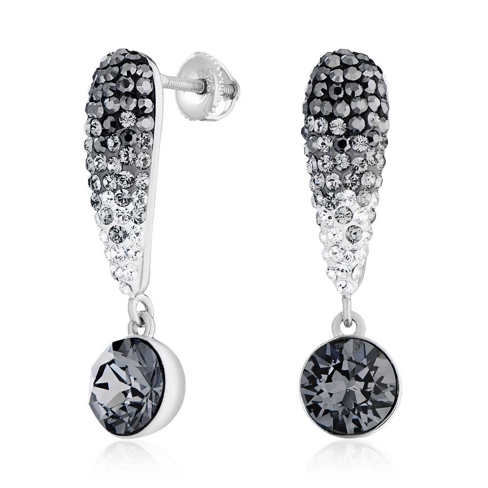 

Серьги из серебра с кристаллами Swarovski ЮВЕЛИР КАРАТ 0897C01038