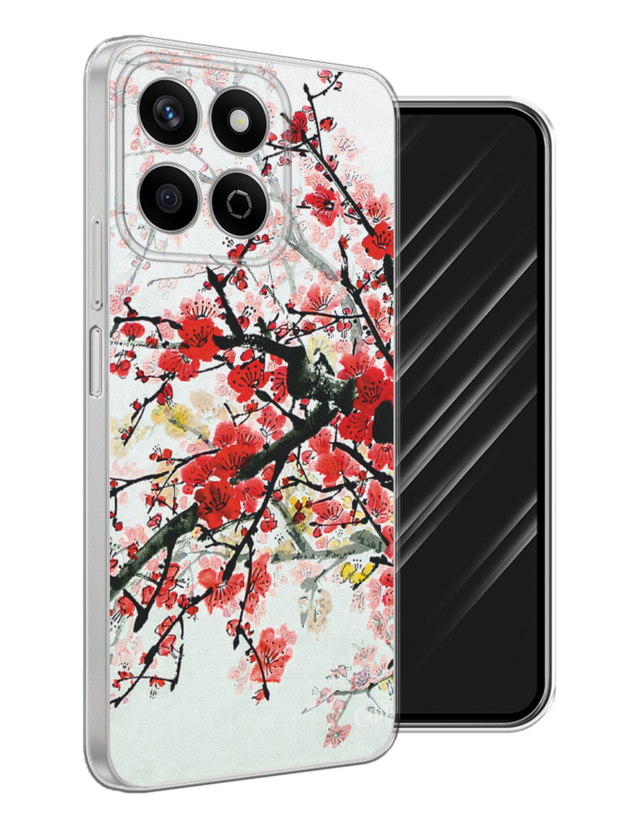 

Чехол Awog на Honor X7c "Сакура", Розовый;черный, 6125250-1
