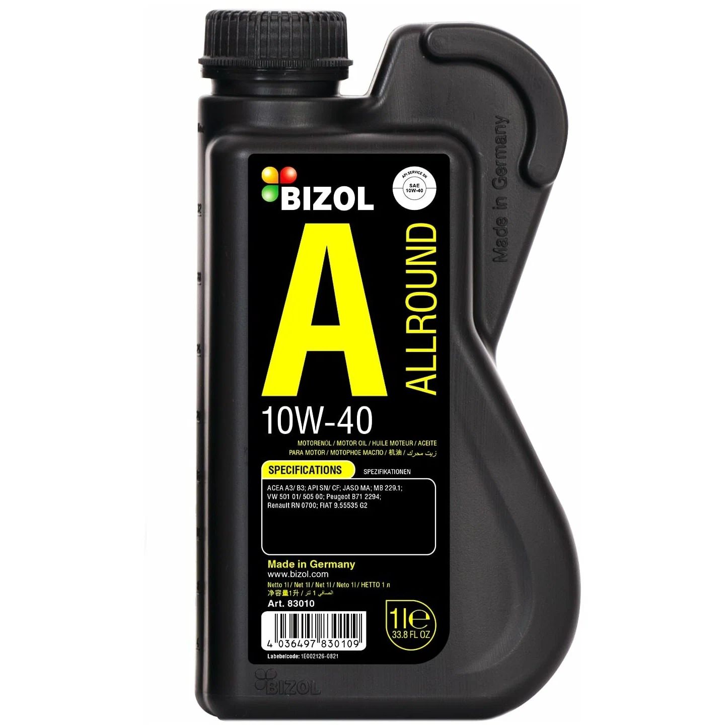 

Моторное масло BIZOL Allround 10W40 1л