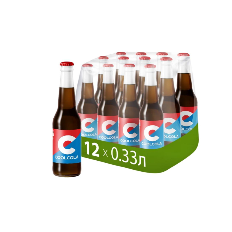 Газированный напиток CoolCola 0,33л х 12шт (стекло)