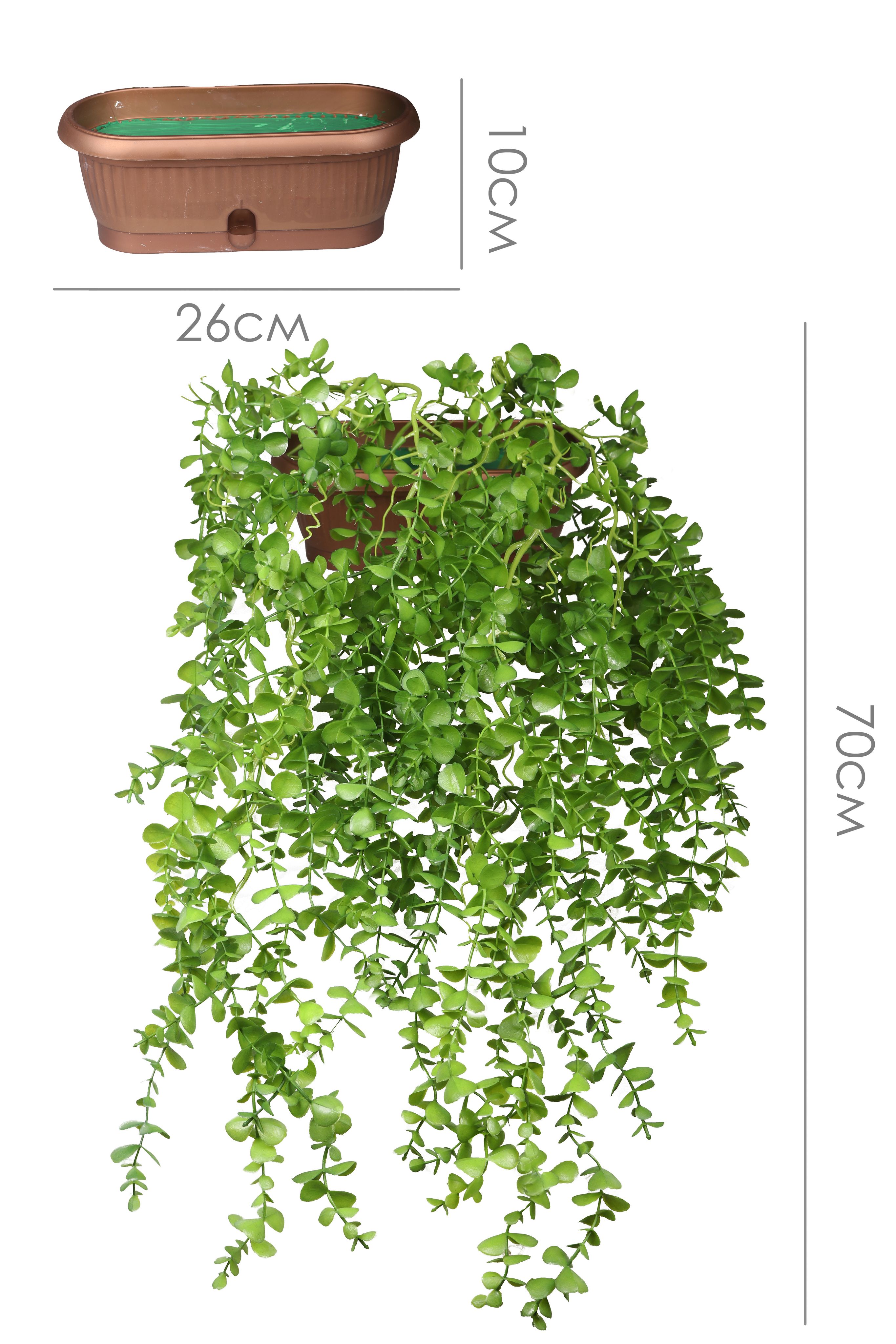 

Искусственные кусты Свисающие (эвкалипт) в вазоне, Зеленый, Л-98-00