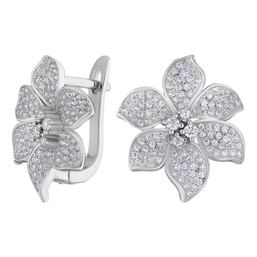 

Серьги из серебра "Цветы" с фианитами ЮВЕЛИР КАРАТ B7991-E
