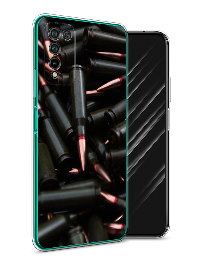 фото Чехол awog "пули черные" для honor 10x lite