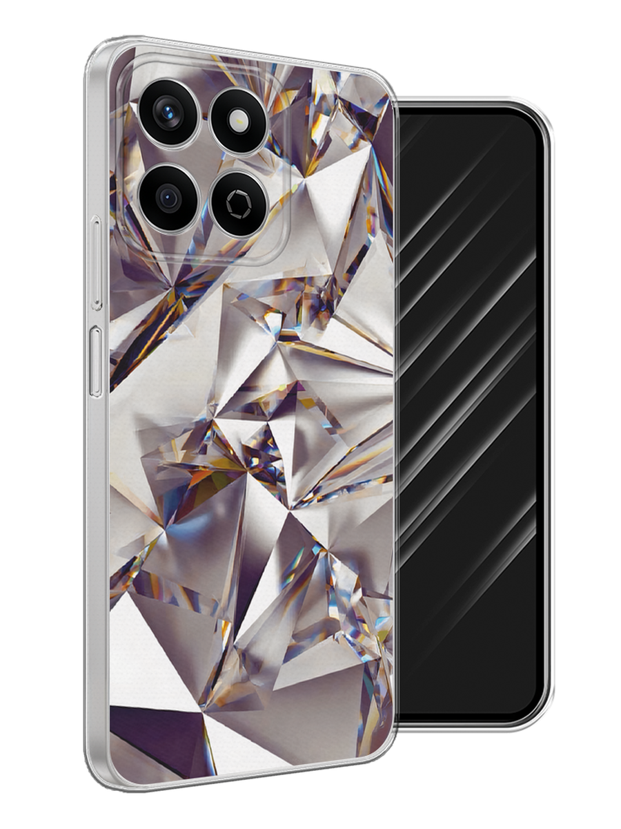 

Чехол Awog на Honor X7c "Бриллианты", Серебристый;бежевый, 6125250-1