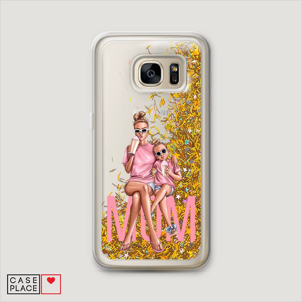 

Чехол Awog на Samsung Galaxy S6 "Lovely mom", Синий;бежевый;розовый, 24390-1