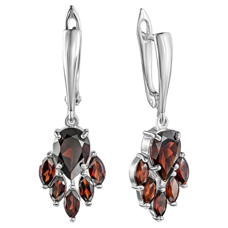 

Серьги из серебра с гранатом LAZURIT-ONLINE 8336PD, 8336PD