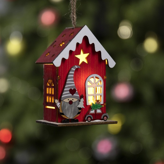 Подвеска световая Амбар Эльфа 10х7х5 см 1 LED LR1130x3 в компл ТБЕЛЫЙ 598₽