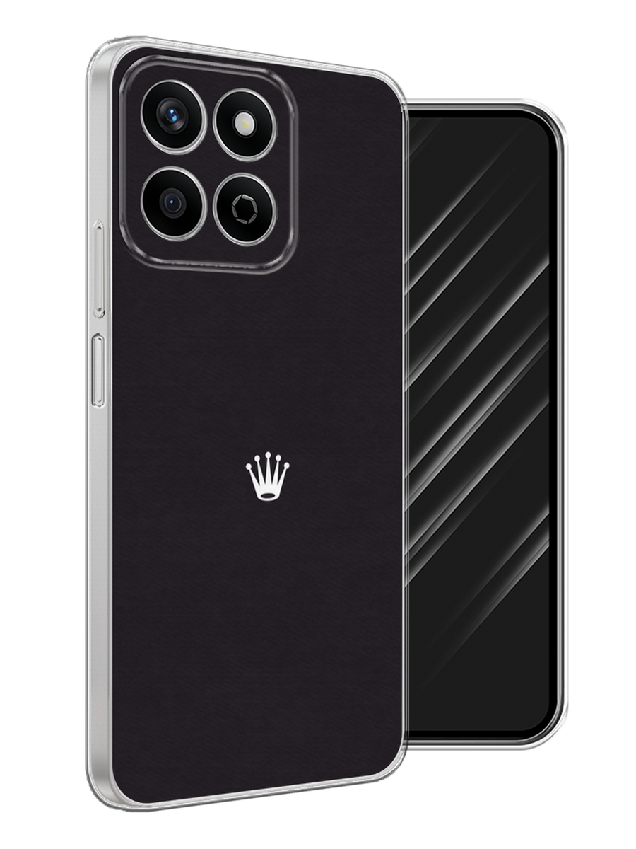 

Чехол Awog на Honor X7c "Белая корона на черном фоне", Черный, 6125250-1