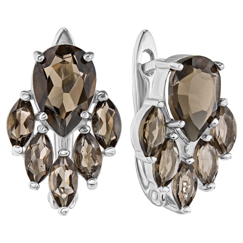 

Серьги из серебра с раухтопазом LAZURIT-ONLINE 8337AG, 8337AG